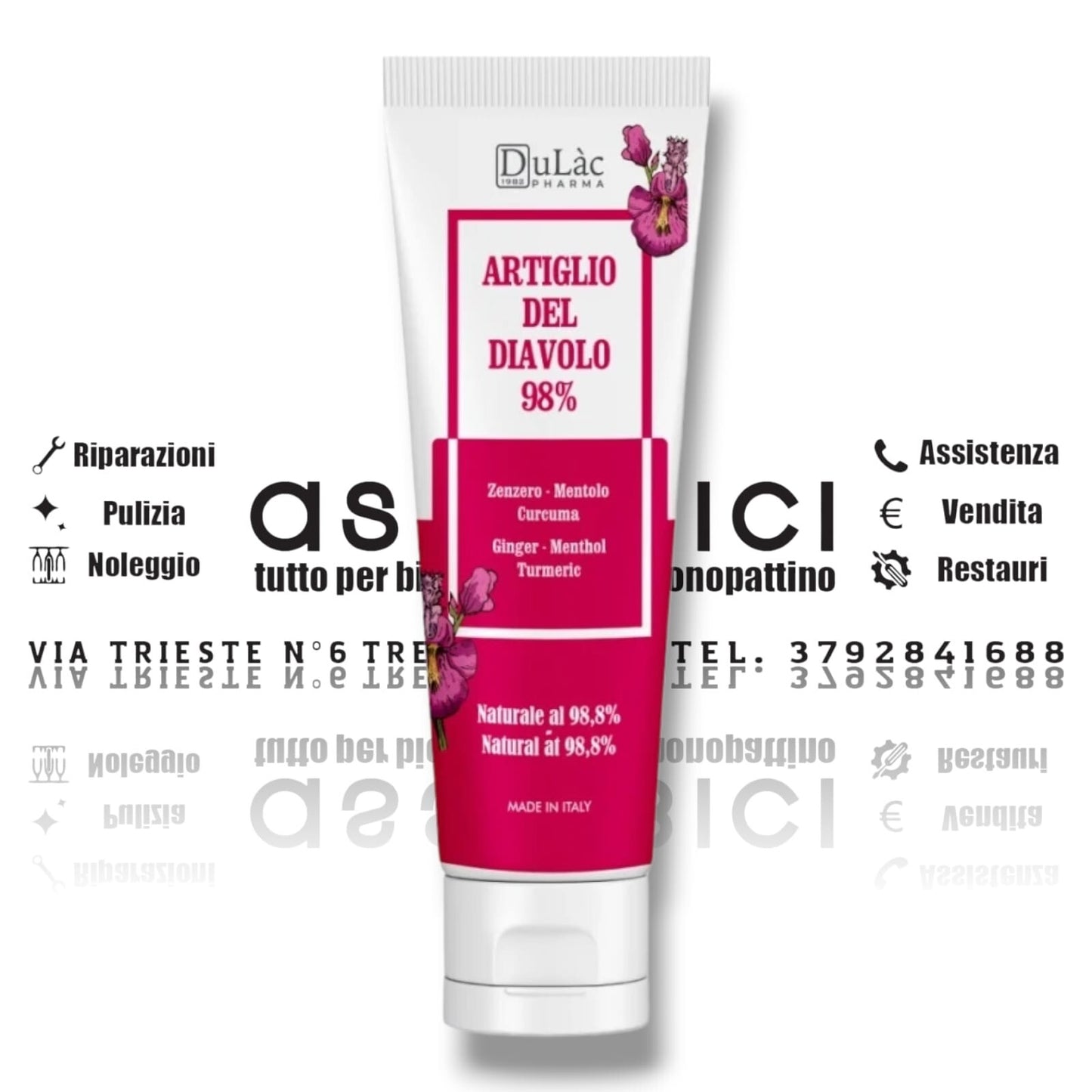 Pomata antinfiammatorio muscolare Artiglio Del Diavolo 98% 100ml + OMAGGIO