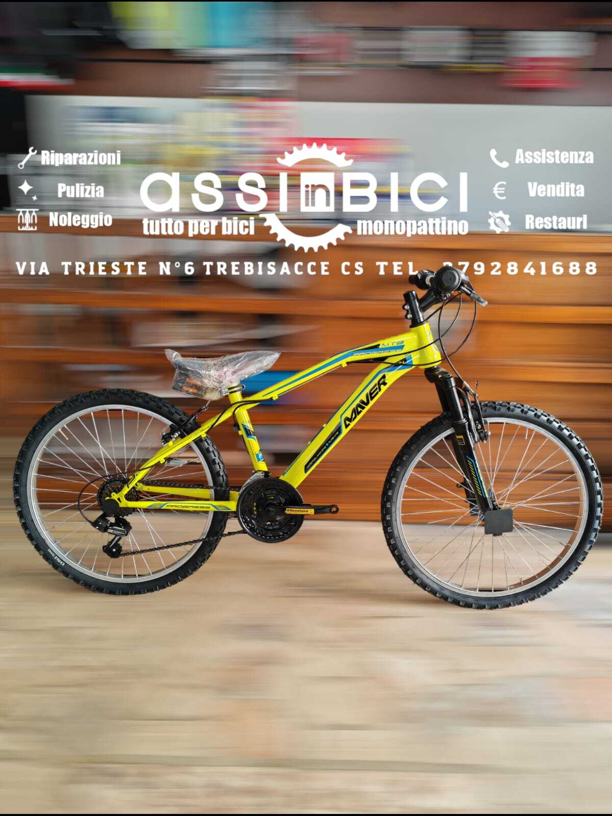 Bici bicicletta Mtb 24" Maver Progress bambino uomo decathlon rockrider