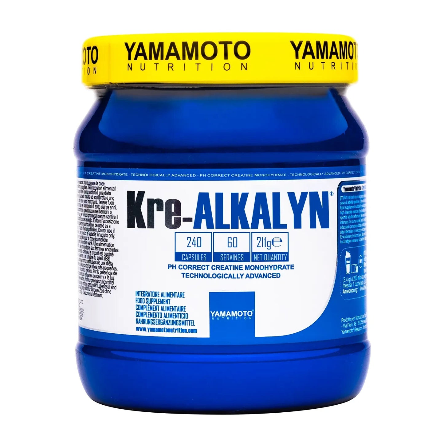 Yamamoto Kre-Alkalyn Creatina Monoidrato 240 Capsule sport palestra bodybuilding