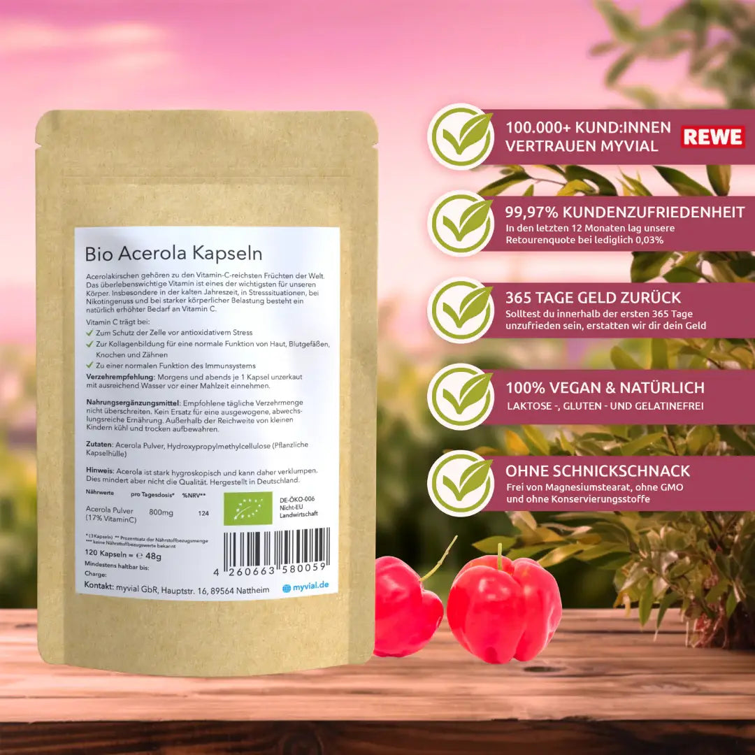 Bio Vitamina C capsule da Acerola