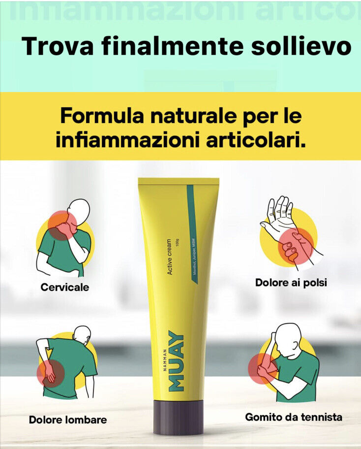 Pomata antinfiammatorio muscolare Namman Muay 100g CREMA dol articolare muscolo