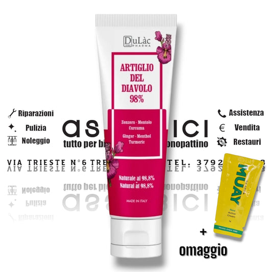 Pomata antinfiammatorio muscolare Artiglio Del Diavolo 98% 100ml + OMAGGIO