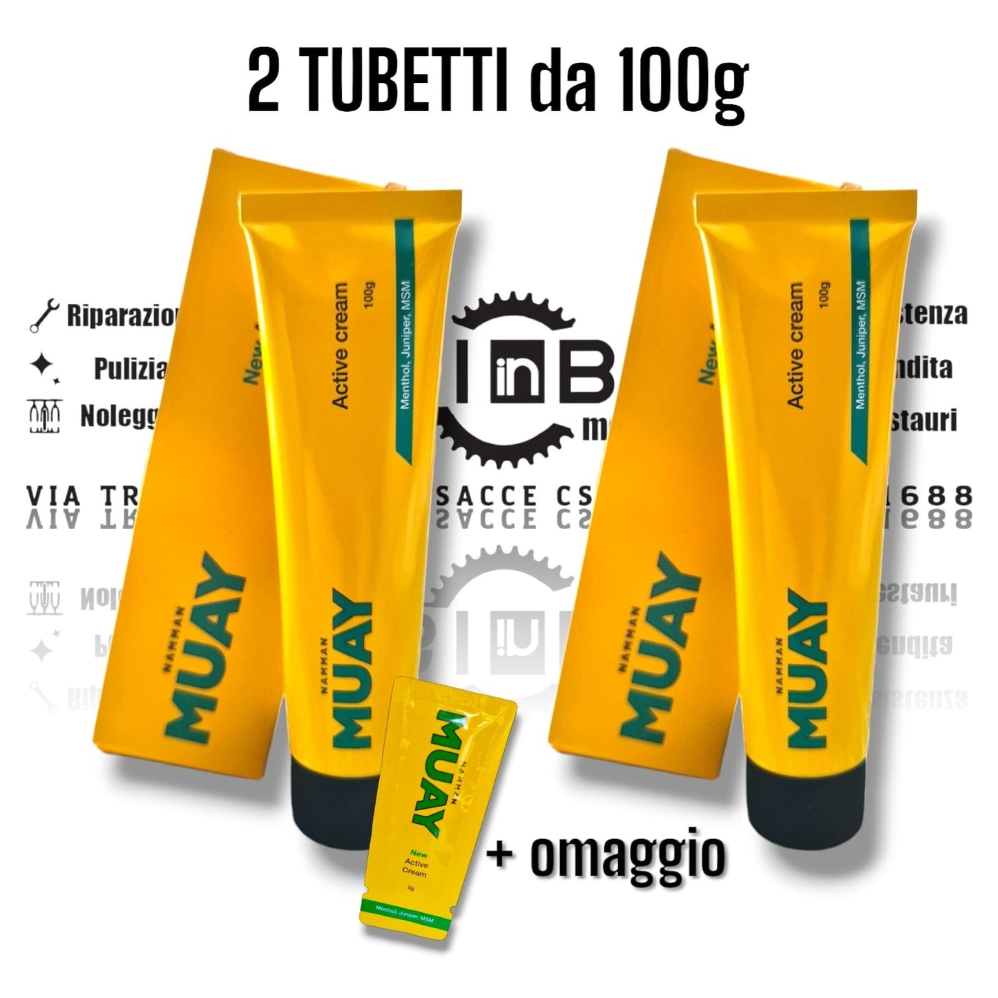Pomata antinfiammatorio 2X Namman Muay 100g crema CONF. RISPARMIO dolori articol