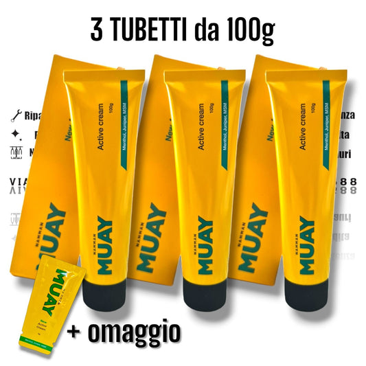 3X Pomata antinfiammatorio muscolare Namman Muay 100g crema CONFEZ. RISPARMIO